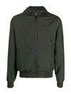 Moorer Reversible Hooded Jacket Denny In Green