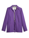 Jacquemus La Veste Amaro Crepe Self-tie Blazer In Pink & Purple