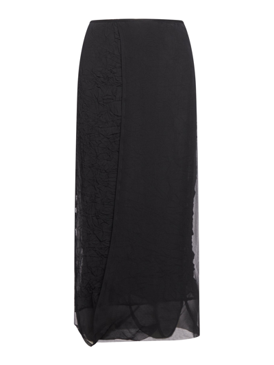 Dries Van Noten 01340 Spa 6315 W W Skirt In Black