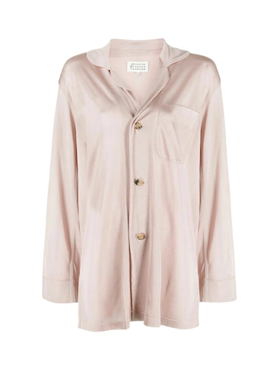 Maison Margiela Oversized Button-front Blouse In Pastel