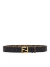 Fendi Ff Belt In Black
