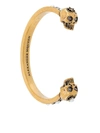 Alexander Mcqueen Skull Cuff Bracelet In Gold