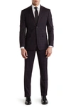 English Laundry Trim Fit Plaid Suit In Blue