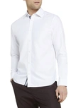 Ted Baker Solurr Slim-fit Woven Oxford Shirt In White