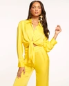 Ramy Brook Kolby Button Up Blouse In Sun Kiss