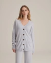 Naadam Cashmere Boyfriend Cardigan In Powder Blue