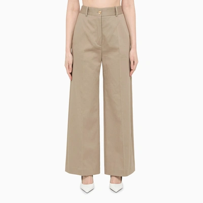 PATOU PATOU BEIGE STRUCTURED TROUSERS