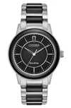 Citizen Chandler Eco Drive Bracelet Strap Watch, 36mm In Two-tone