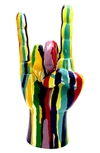 Interior Illusions Plus Graffiti Jumbo Tabletop Rock On Hand In Graffiti/ Multi-color