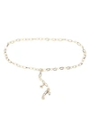 Kate Spade Two-tone Charm Chain Belt In Gold Multi