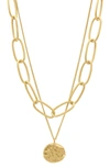 Adornia 14k Plated Chain Necklace Set In Gold