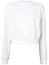 Cotton Citizen The Milan Cropped Sweatshirt In White
