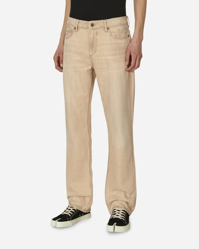 Guess Usa Vintage Denim Straight Leg Trousers In Neutral