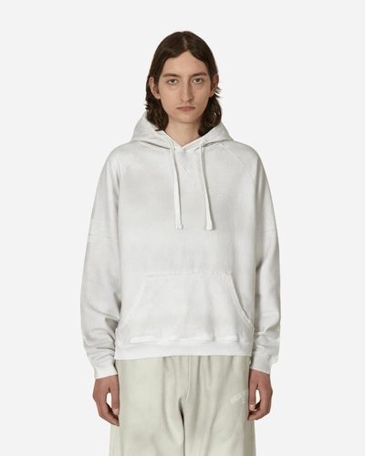 Guess Usa Washed Hooded Sweatshirt In White