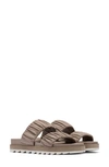 Sorel Roaming Slide Sandal In Omega Taupe/ Chalk