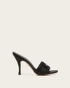Veronica Beard Braxton Beaded Mule Sandals In Black