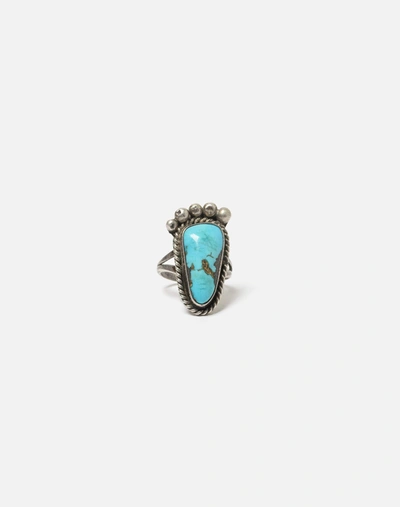 Marketplace 1960s Navajo Sterling Turquoise Foot Ring In Silver