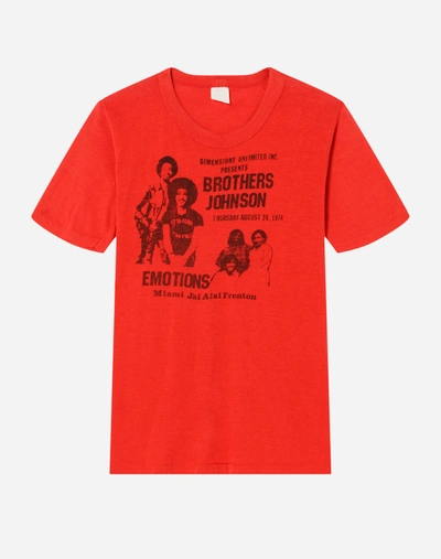 Marketplace 1978 Brothers Johnson And The Emotions Tee In Red