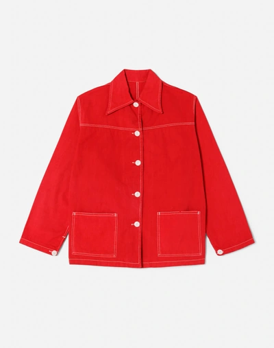 Marketplace 40s Pocket Jacket In Red