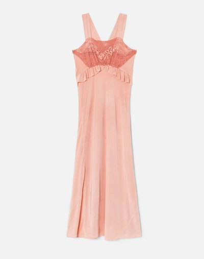 Marketplace 40s Silky Rayon Slip Dress In Pink