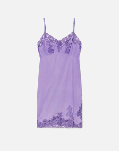 Marketplace 50s Nylon Slip Dress In Purple