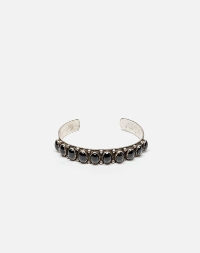 Marketplace 70s Navajo Obsidian Bracelet -#413 In Black