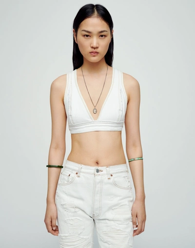 Re/done Bra Top In White