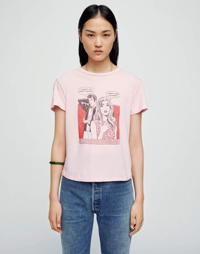 Re/done Classic Tee Mindreader In Pink