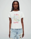 Re/done Classic Tee Surfers Paradise In Vintage White