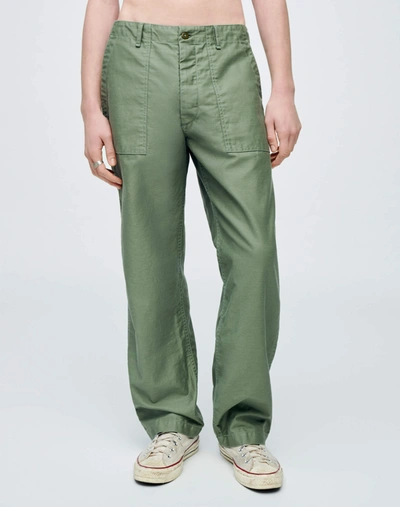 Re/done Utility Trousers In Loden