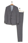 ENGLISH LAUNDRY TRIM FIT WINDOWPANE WOOL BLEND SUIT