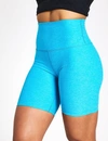 Beyond Yoga High Waist Biker Shorts In Blue
