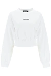 DSQUARED2 DSQUARED2 CROPPED SWEATSHIRT WITH LOGO