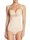 Spanx Oncore Open-bust Bodysuit In Soft Nude