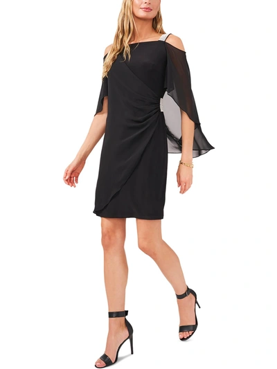 Msk Womens Embellished Mini Cocktail And Party Dress In Black