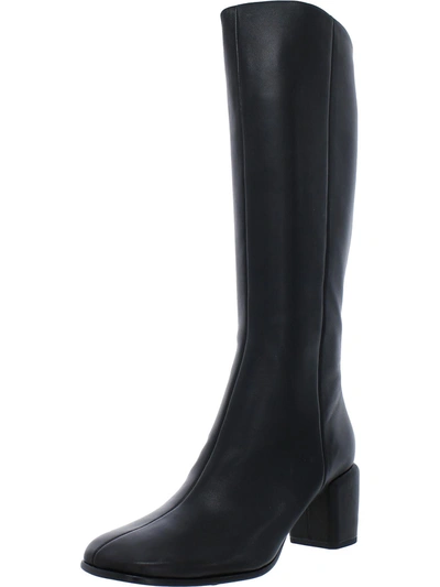 VINCE MAGGIE HIGH WOMENS LEATHER SQUARE TOE KNEE-HIGH BOOTS