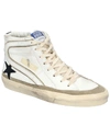 Golden Goose White Slide High-top Sneakers In White