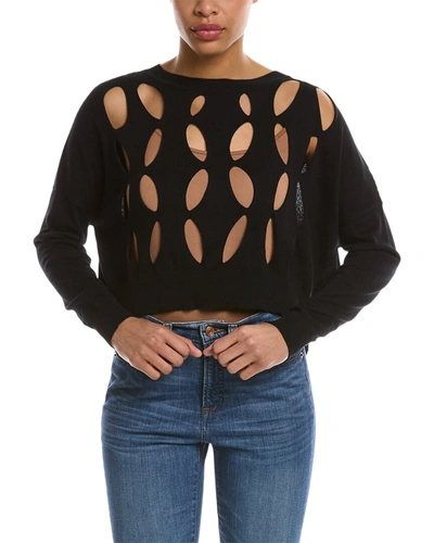 Planet Cutout Sweater In Black