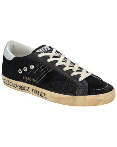 Golden Goose Superstar Leather Sneaker In Black