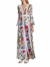 Patbo Zamia Lace-trim Maxi Dress In Multi
