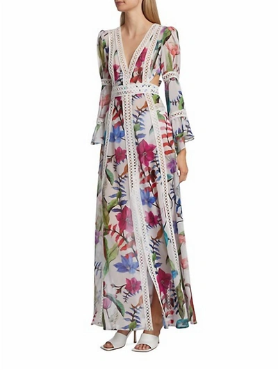 Patbo Zamia Lace-trim Maxi Dress In Multi