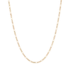 Aurate New York Medium Gold Figaro Chain Necklace In Yellow
