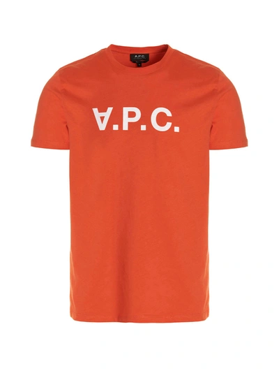 Apc T恤 A.p.c. 男士 颜色 橙色 In Arancione