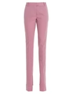 Attico Abram Split Hem Slim Fit Gabardine Pants