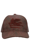 Etro Embroidered Paisley-print Coated Cotton-blend Canvas Baseball Cap