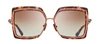 Dita Narcissus Dts503-58-02 Oversized Square Sunglasses In Gold