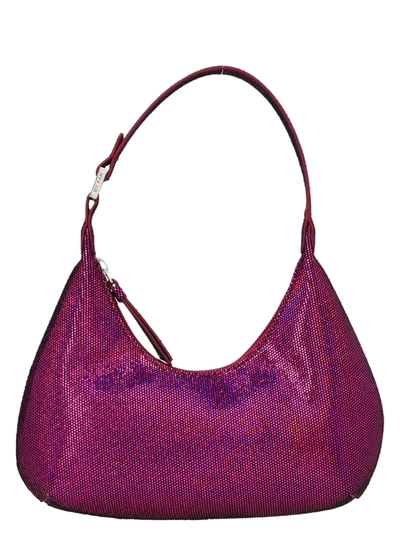 By Far Baby Amber Leather Shoulder Bag In Pink