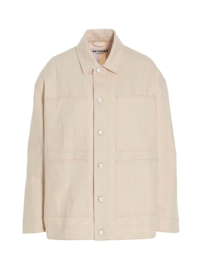 Sunnei Belli Dentro Casual Jackets, Parka White