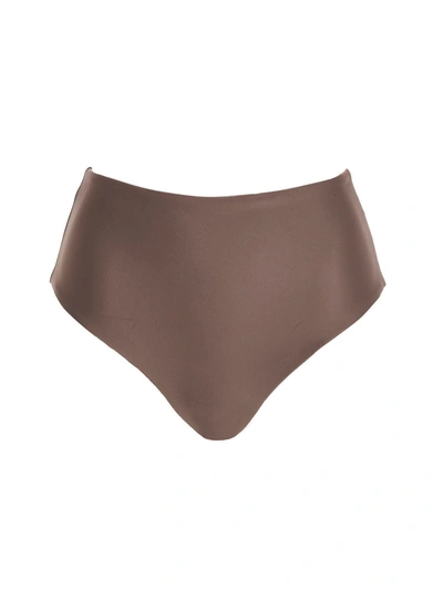 Jade Swim Bound Lycra Bikini Bottoms In Brown