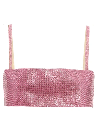 Nué Charlotte Crystal-embellished Top In Pink